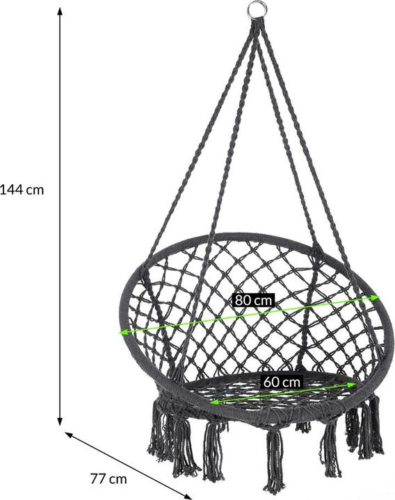 Actual product image Detex Hanging Chair (150 kg)