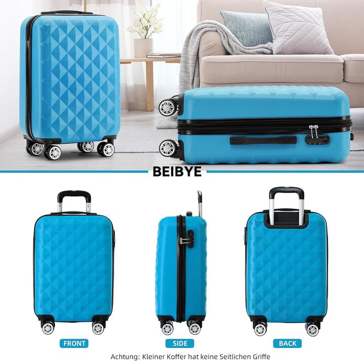 Actual product image Beibye Hartschalen-Trolley (45 l, Hand luggage (up to 50 litres))