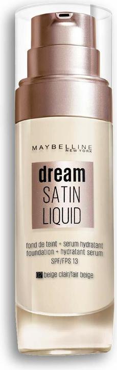 Image du produit Maybelline New York Fond de teint fluide Dream Satin 02 Fair Beige Spf13 30ml (02 Fair Beige)