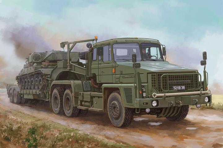 Hobby Scammell Commander con semirimorchio Fruehauf con gru da 62 tonnellate