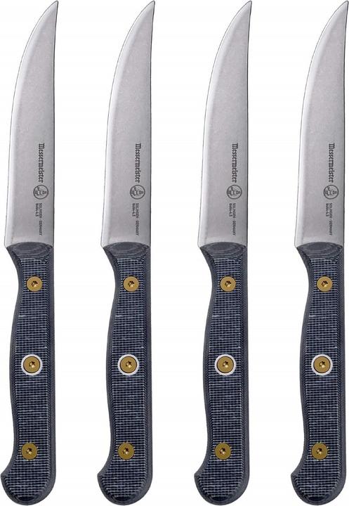 Immagine prodotto Messermeister Set di coltelli da bistecca personalizzati 1 pezzo, nero/argento (4 Pezzo/i, Coltello)