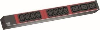 Produktbild Bachmann IT PDU 19 inch 1U 8xC13 red 3xC19 red