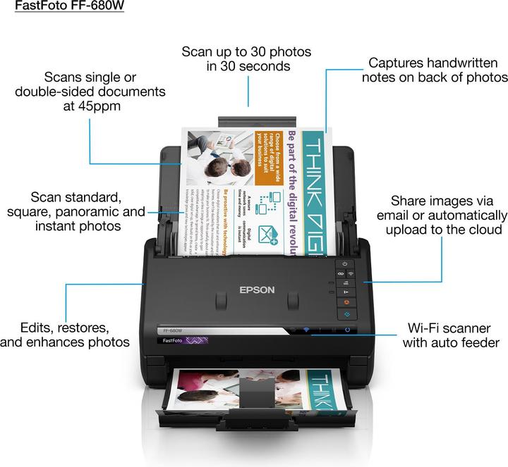 Actual product image Epson FF-680W FastFoto (WLAN, USB)