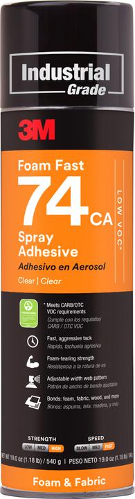 Produktbild 3M Scotch-Weld 74 Klebstoff Spray Orange, Dose 500 ml (520 g, 500 ml)