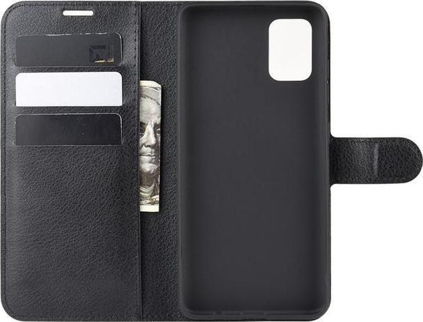 Actual product image MU Classic Litchi Leather Bookcover Series (Samsung Galaxy A71)