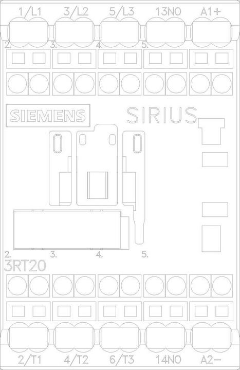 Actual product image Siemens Contactor 7,5kW 24Vdc size 00