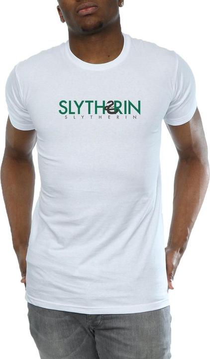 Actual product image Mens Slytherin Text T-Shirt (XL)