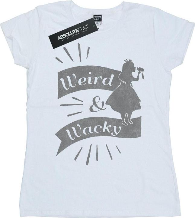 Actual product image Disney Womens/Ladies Alice In Wonderland Weird And Wacky Cotton T-Shirt (M)