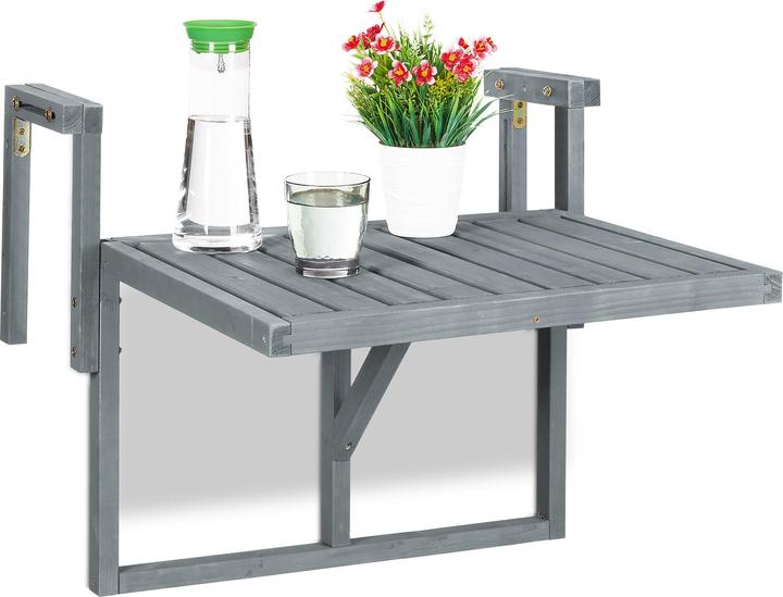 Image du produit Relaxdays Table de balcon suspendue (70 cm)
