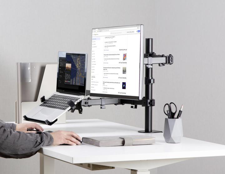 Produktbild SpeaKa Professional Tischhalterung für Monitor und Notebook (Tisch, 32")