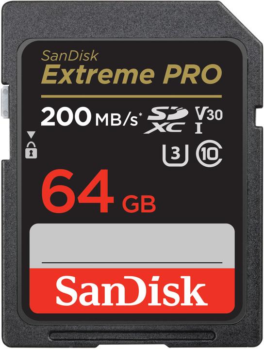 SanDisk Extreme PRO UHS-I V30 (64 GB, SDXC, U3, UHS-I)