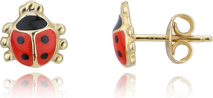 Leyda Marienkäfer Kids Schmuck (Emaille, Silber 925 1 Mikron Gelb Vergoldet 18k)