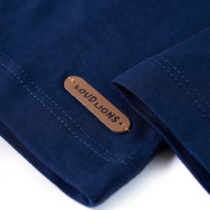 Produktbild VidaXL Kinder-Langarmshirt Marineblau 92,Material: 100 (92)