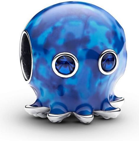 Pandora Blasen Ozean Oktopus Charm (Silber 925, Emaille)