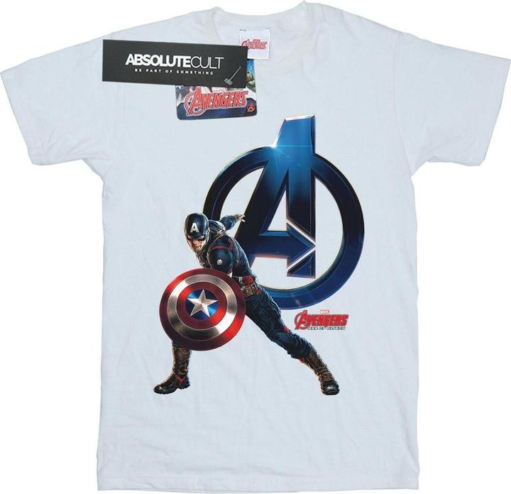 Actual product image Mens Captain America Pose T-Shirt (M)