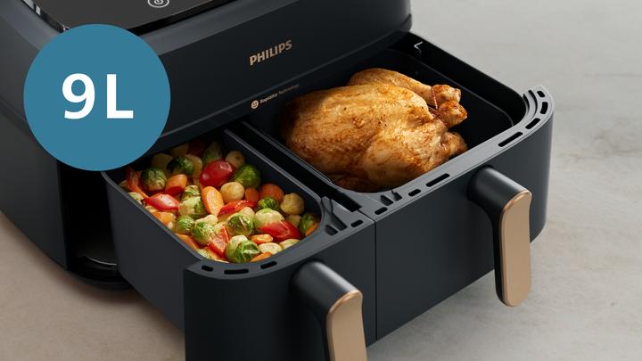 Produktbild Philips Dual Basket Airfryer NA352/09 (CH-Stecker)