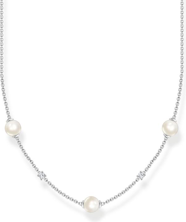 Image du produit Thomas Sabo Chaîne perles avec pierres blanches argent (Argent 925, 40 - 45 cm)