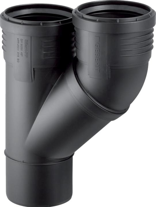 Immagine prodotto Geberit Vertriebs GmbH Silent-PP Parallelabzweig 45Grad, mit Muffen DN90/90