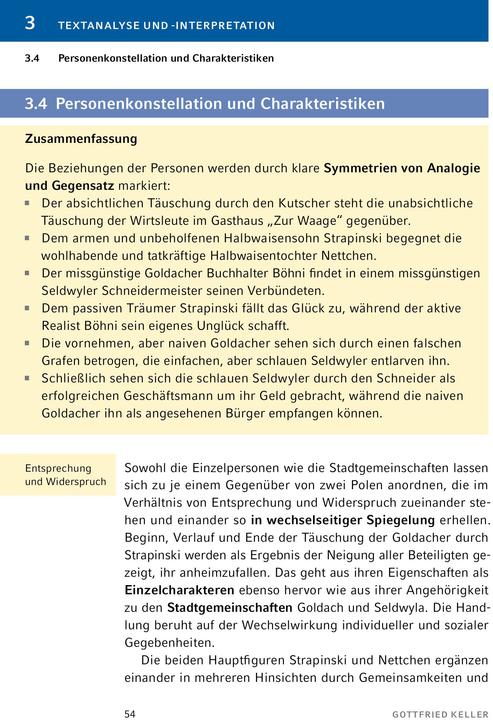 Immagine prodotto Kleider machen Leute von Gottfried Keller- Textanalyse und Interpretation (Tedesco, Cantina Gottfried, Daniel Rothenbühler, 2023)