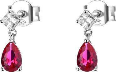 Brosway - Passion Ruby Fancy Cubic Zirconia Silver Dangle Earrings FPR119