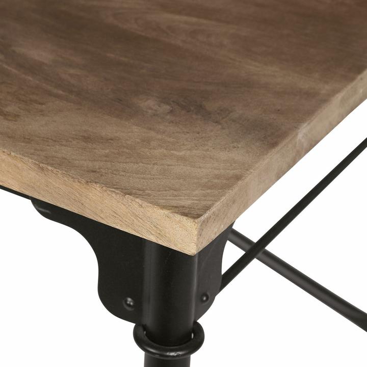Image du produit Loberon Bureau Leognan brun/noir (117 x 65 x 103 cm)