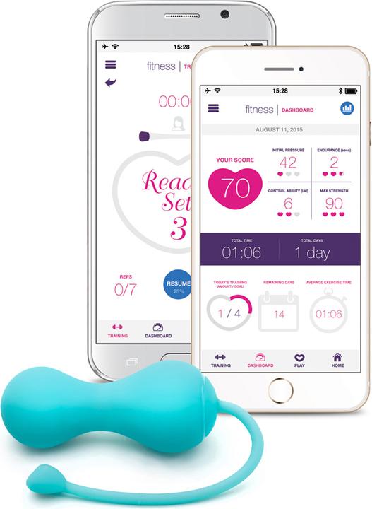 Actual product image Lovelife Krush App Connected Bluetooth Cone Turquoise