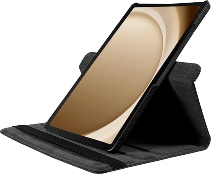 Produktbild Just in Case Pu-Leder Rotating 360 Book Hülle Schwarz Samsung Galaxy Tab A9+ (Galaxy Tab A9+)
