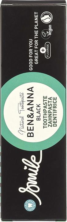 Actual product image Ben & Anna BEN&ANNA Natural Black Toothpaste naturalna pasta do zębów z aktywnym węglem 75ml (75 ml)
