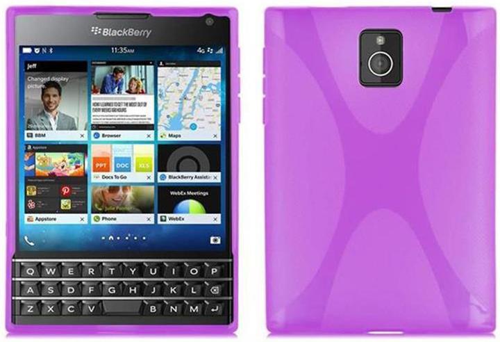 Actual product image Cadorabo TPU X-Line Cover (Blackberry Q30)