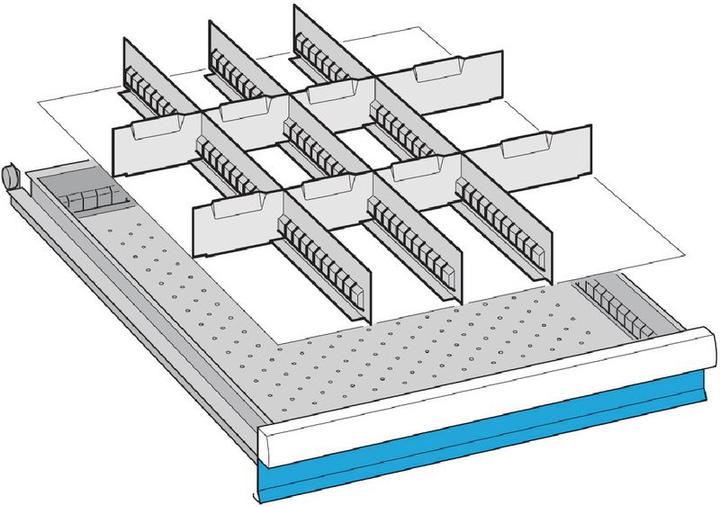 Produktbild Lista Einteilungs-Set für Schubladenmasse 459 x 612 mm