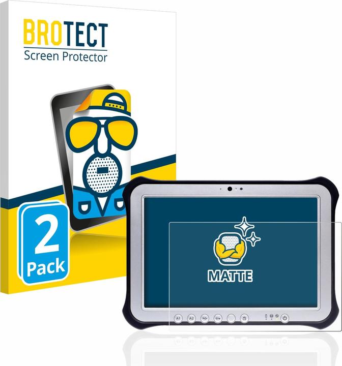 Actual product image BROTECT Anti-glare screen protector matt (2 Piece, Toughpad FZ-G1)