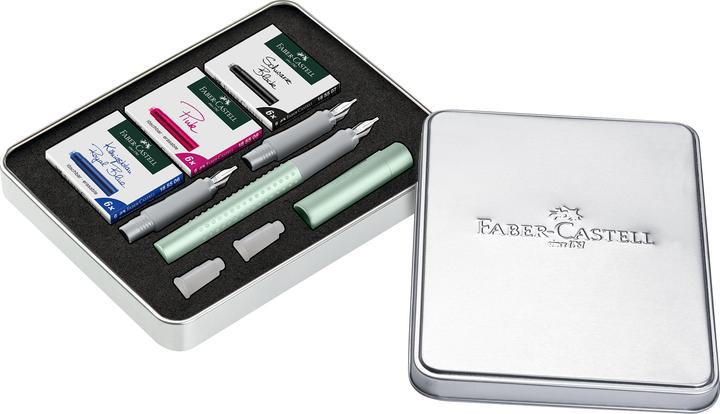Faber-Castell Kalligrafie Set Grip Pearl türkis (Mint, 1 x)