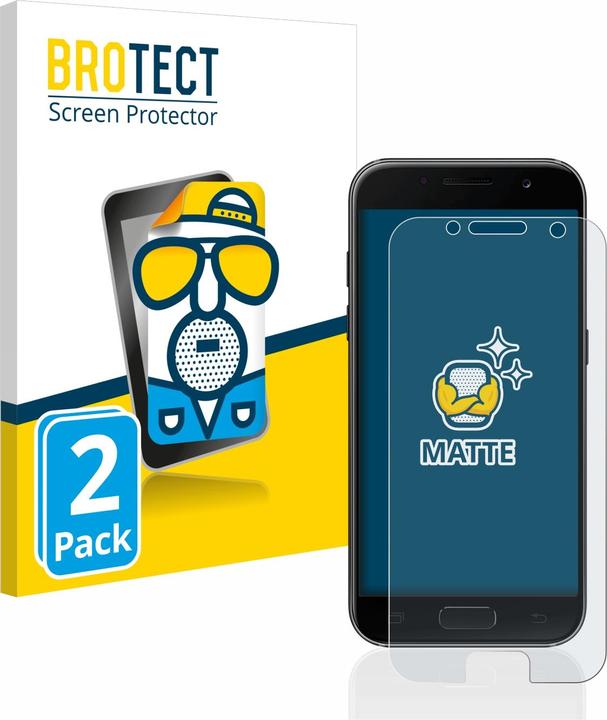 Produktbild BROTECT Entspiegelungs-Schutzfolie Displayschutz Matt (2 Stück, Samsung Galaxy A3 (2017))