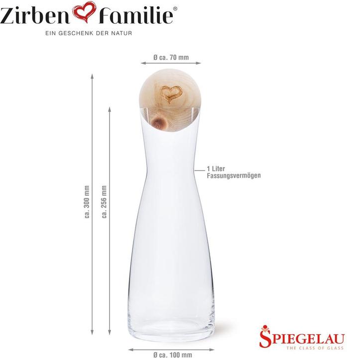 Immagine prodotto ZirbenFamilie Set di palline di pino svizzero "Edizione cuore