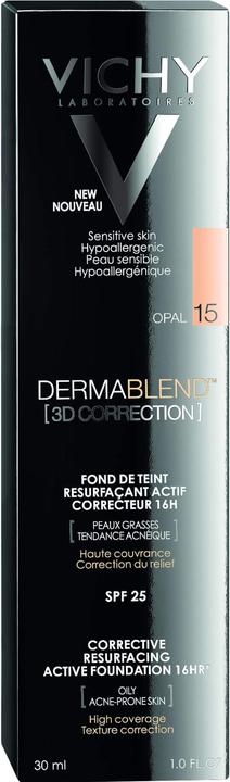 Actual product image Vichy Dermablend (3D Correction) Skin Imperfections Optically Correcting Make-up (15 Opal)