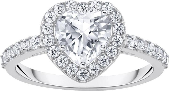 Thomas Sabo Halo-Ring mit weissem Stein in Herzform