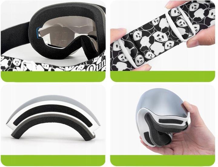 Immagine prodotto Qunature The others Panda Ski Goggles for Kids - Black/White