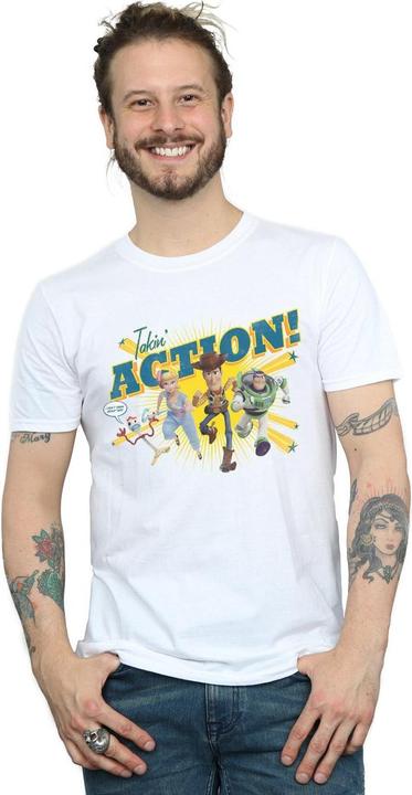 Actual product image Disney Mens Toy Story 4 Takin' Action T-Shirt (L)