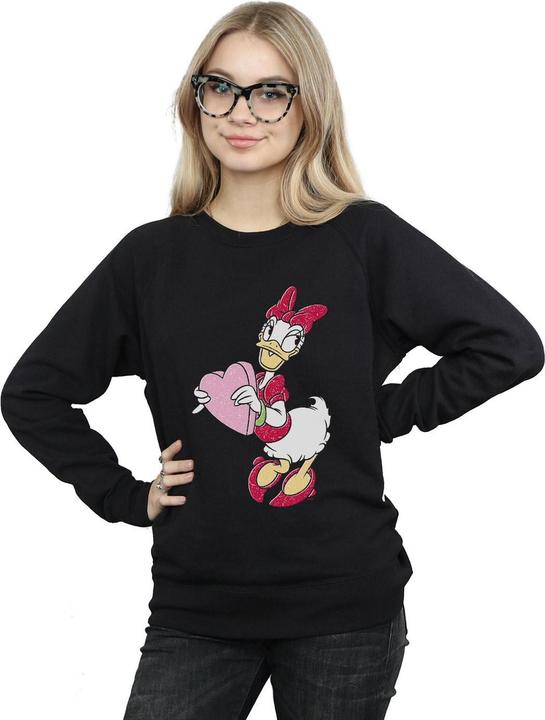 Immagine prodotto Disney Daisy Duck Love Heart Felpa Donna (XXL)