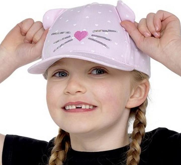 Produktbild Bertie & Bo Girls Cat Baseball Cap (One Size)