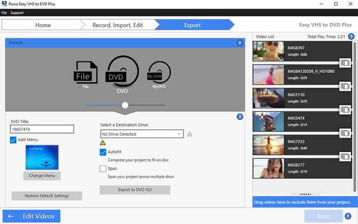 Produktbild Roxio Easy VHS to DVD 3 Plus (DVD Brenner)