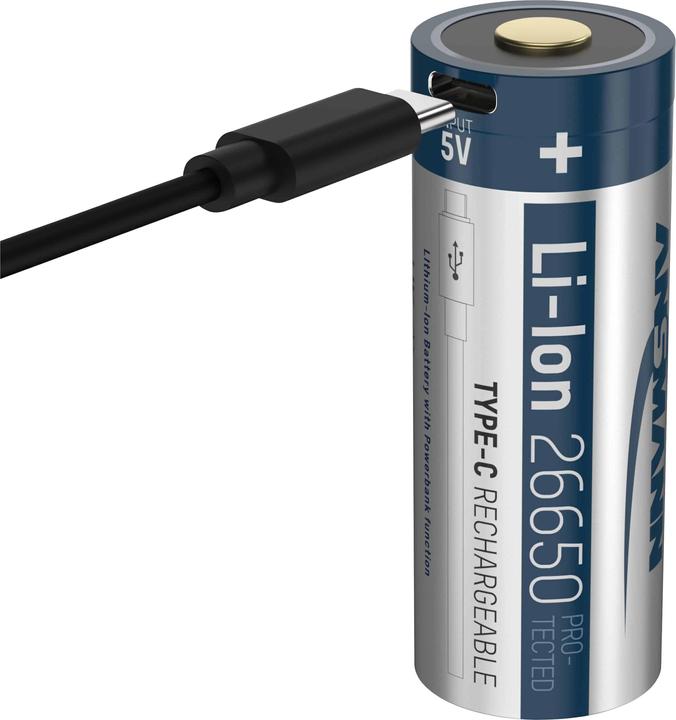Image du produit Ansmann Type-C Rechargeable (1 pcs, 26650, 5100 mAh)