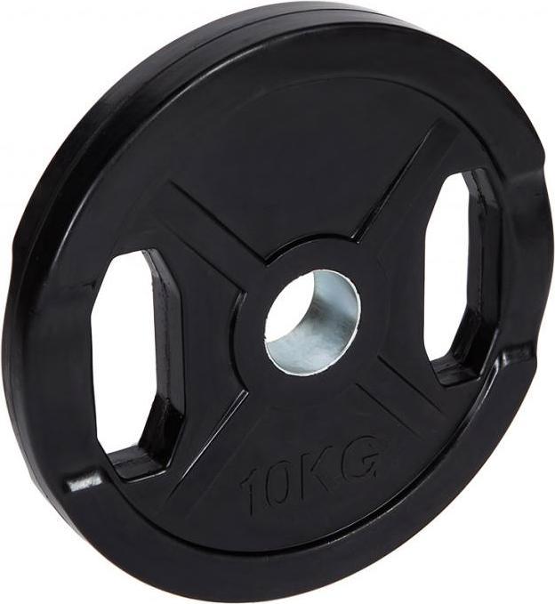 Fitcom Gummierte Olympia Hantelscheibe (1 x 10 kg)