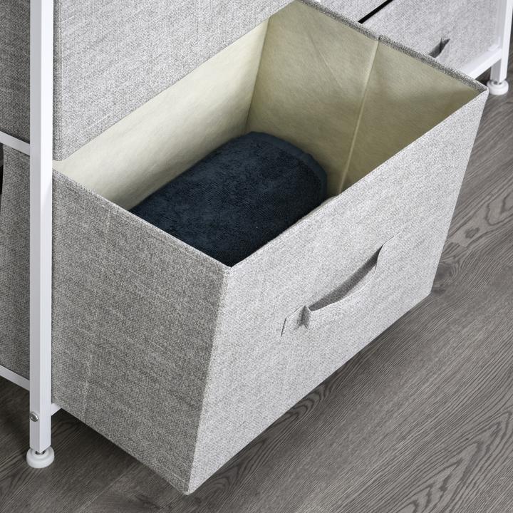 Produktbild Homcom Stoffkommode mit 5 Stoffschubladen (83 x 29 x 77 cm)