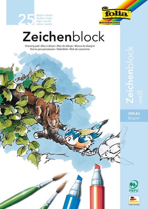Produktbild Folia Zeichenpapier Block (A3)