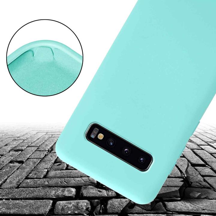Actual product image Cadorabo TPU Cover Mobile Phone Chain Liquid (Samsung Galaxy S10+)