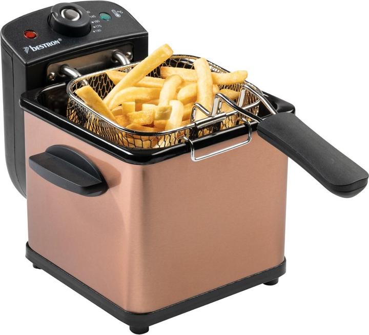 Produktbild Bestron Best Fritteuse 1,2L AF100CO kupfer 1000W