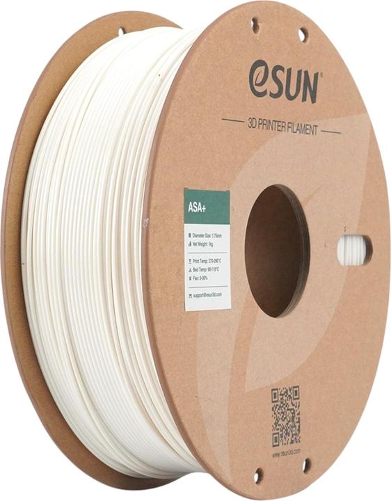 eSUN ASA+ 1,75mm WARM WHITE 1kg (ASA, 1.75 mm, 1000 g, Weiss)