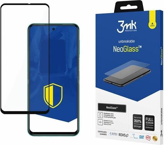Actual product image 3MK NeoGlass do Xiaomi Redmi Note 9 Pro 5G Black (1 Piece, Xiaomi Redmi Note 9 5G)