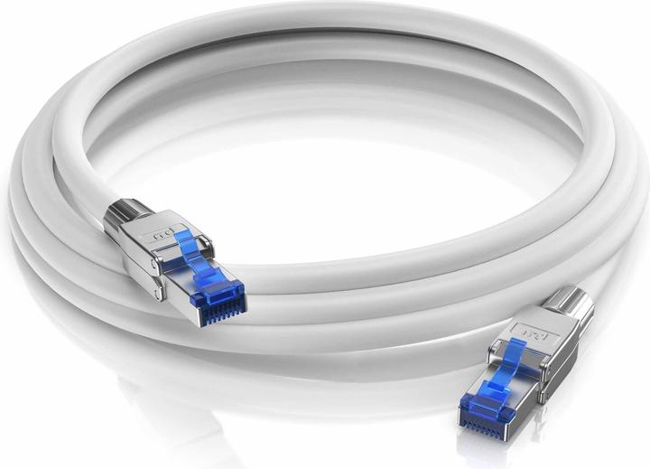 Actual product image Primewire LAN cable CAT.8, RJ-45, network cable CAT 8, Gigabit Ethernet 40 Gbit/s, S/FTP Pimf patch cable (S/FTP, CAT8.1, 0.50 m)